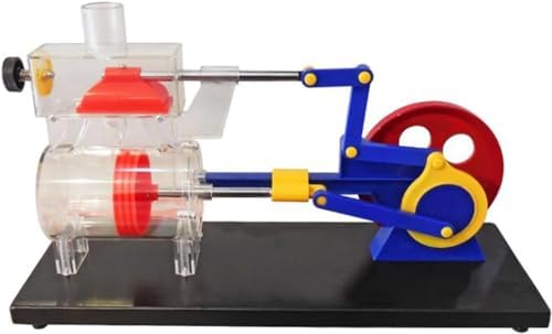 Dual-Push Steam Engine Principle Model, Transparent Cylinder Piston Motion Demonstrator, Physics Mechanical Structure Working Rule Teaching Experimental - Image 4