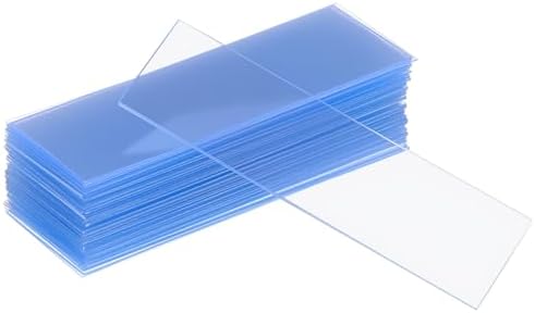 Mobestech Clear Optical Microscope Slides Plastic Blank Slides for Lab Samples Pre-Cleaned Disposable Slides for Urine Tests Chemical Analysis Classroom Science 2.95 X 0.98 X 0.03 in by Mobestech