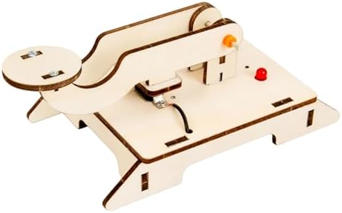 Wooden Morse Code Telegraph Kit for Kids, DIY STEM Science Experiment Building Set with Light & Sound Signal, Educational Circuit Learning Toy for Classroom, Homeschool by Unknown