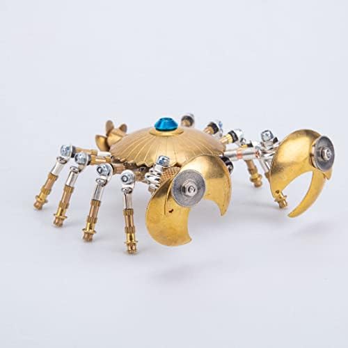 3D Steampunk Puzzle, Metal Crab Jigsaw Puzzle Model DIY Assembly Building Kits Crafts Brain Teaser, Art Craft Home Deco Gifts for Teens Adult (100+PCS) - Image 2