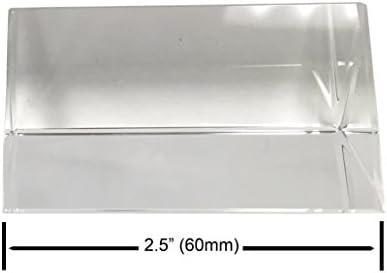 Amlong Crystal 2.5 inch Optical Glass Triangular Prism for Teaching Light Spectrum Physics and Photo Photography Prism, 60mm - Image 4