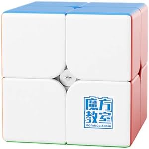 Moyu Meilong 2M 2x2 Magnetic Speed Cube, Adjustable Elasticity Magnetic Cube with Stickerless Shape Moves Quickly and Smoothly, Brain Teasers for Kids & Puzzle Boxes Classic Game by MoYuCube