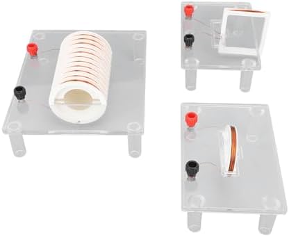 Jeanoko Current Magnetic Field Demonstrator Transparent PVC Projectable Kit for Physics Teaching Equipment Classroom Experiment - Image 4
