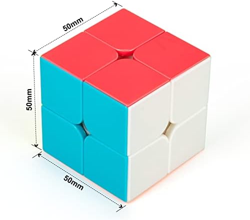 Stickerless 2x2 Speed Cube with Stand & Guide for Kids & Adults - Image 2