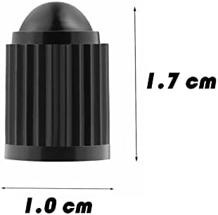 KURAMI Tire Valve Stem Caps 200 Pcs,Black Plastic Valve Caps Sealing Ring - Image 2
