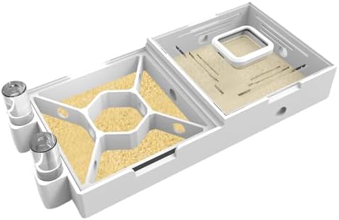 Nest Farm for Live Ants and Queen - Ant Farms with Yellow Sand Observation Transparent Ant Farm for Adults 3D Printed Nest Ant Workshop Castle Ant Garden Queen (Kit-D) by Unknown