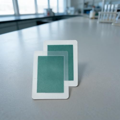2PCS Magnetic Field Viewer Film, 50x75mm Encapsulated Viewing Card, Portable Green Magnet Pattern Detector Sheet for Science Education - Image 2