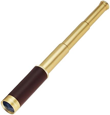 Pirate Spyglass Telescope, Caribbean Collapsible Spyglass 25x30 High Powered Zoomable Pirate Monocular Telescope Handheld Telescope Pirate Spyglass for Bird Watching Hunting Hiking Travelling by DANGSHAN