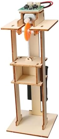 DIY Electric Elevator Lift Model Science Experiment Kit, Wooden Building Toy for Hand Eye Coordination & Creativity Teaching Aids by Unknown