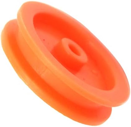 EUDAX 100 Pcs 2mm Hole Orange Plastic Belt Pulley for DIY RC Toy Car Airplane - Image 4