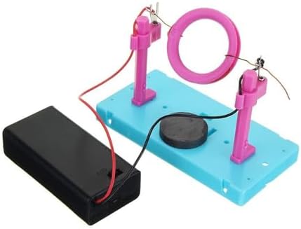 DIY Homemade DC Motor Experiment Kit, Ampere Force Demonstrator for Energized Conductor Magnetic Field Effect & Left-Hand Rule Electromagnetic Principle Research - Image 2