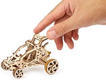 UGEARS Desert Buggy - 3D Puzzle for Kids and Adults - Small Motor Vehicle Mechanical Model Kit - Wooden Model Kits for Adults to Build - Easy Self-Assembling - Gorgeous Gift for Boys and Girls - Image 4