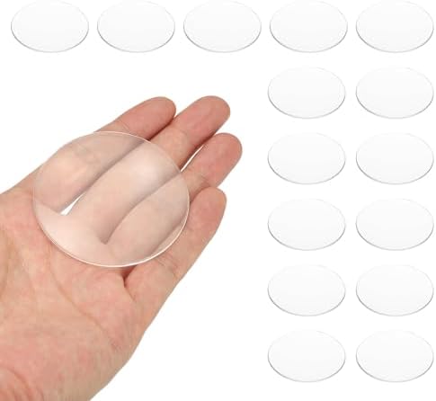 PATIKIL 15 Pack Biconvex Lens, 60mm Dia. 180mm Focal Length Spherical Optical Lenses Magnifier Paperweight Acrylic Double Convex for DIY Office Desk Home Science Experiment Telescope by PATIKIL