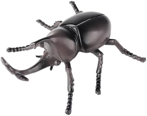 Large Rhinoceros Beetle Figurine – Hollow Realistic Insect Bug Model Toy for Kids – Educational Insect Toy for Science Projects and Nature Exploration by Unknown