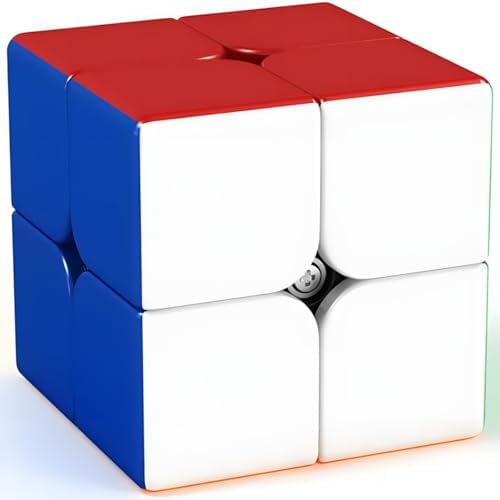 Bukefuno Moyu Meilong 2x2 M Magnetic Stickerless Speed Magic Cube MoFang JiaoShi Meilong 2x2x2 m Cube Magic Cubing Classroom Magnetic Puzzle by Bukefuno