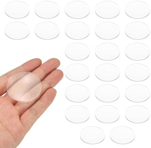 PATIKIL 24 Pack Biconvex Lens, 41mm Dia. 180mm Focal Length Optical Lenses Magnifier Paperweight Acrylic Double Convex for DIY Office Desk Home Science Experiment Telescope by PATIKIL