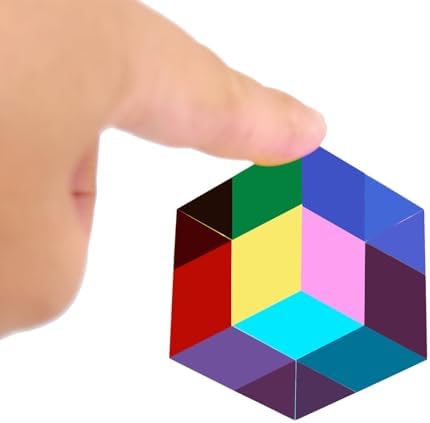 CMY Color Cube, 40mm Acrylic Prism, Educational Toys for Kids - Image 2