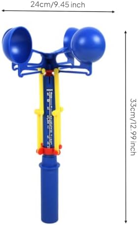 predolo Handheld Anemometer Manual Cup Anemometer Lightweight Wind Measuring Device for Teachers, Outdoor Activities - Image 5