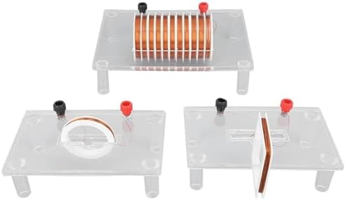 Magnetic Field Demonstrator Kit Transparent PVC Solenoid Coil Set Physics Laboratory Equipment Current Distribution Teaching Multifunctional Science Projects & Classroom Lab Instrument by Unknown