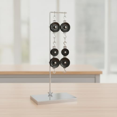 predolo Pulley Block Set with Stand Hands-on Pulley Experiment Kit Compact Simple Machines Apparatus for Homeschooling - Image 7