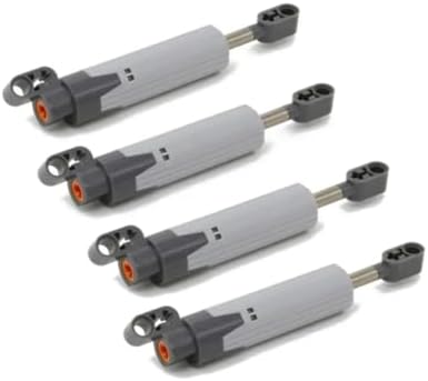 16PCS Pneumatic Technical Parts Linear Actuator & Hydraulic Pump Kit with Push Rods & Connectors for MOC Robot, Car DIY Engineering Projects Compatible with Major Building Blocks - Image 5