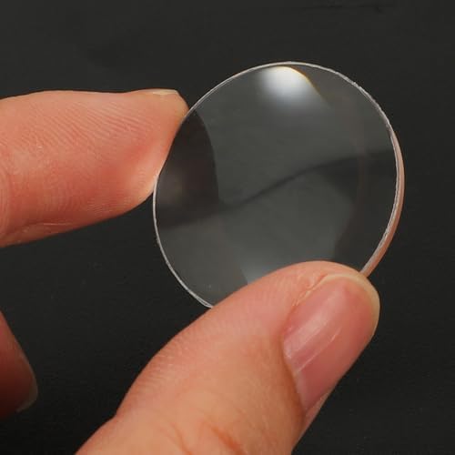 iplusmile 60Pcs Transparent Convex Lens Set 0.98 in Double-Sided Biconvex Optical Lenses for Physics Teaching Classroom Experiments Science Education Supplies - Image 6