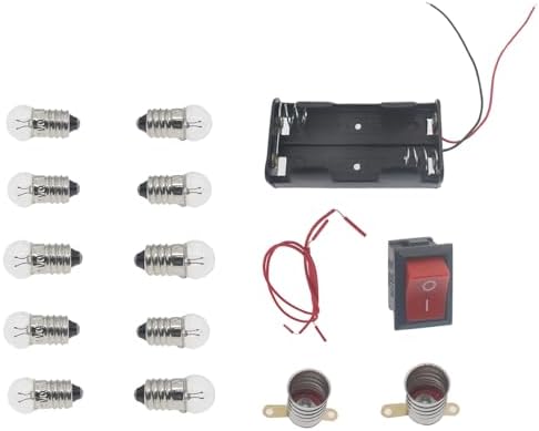 1set Electrical Circuit Experiment Kit Black DIY Physics by OZXNO