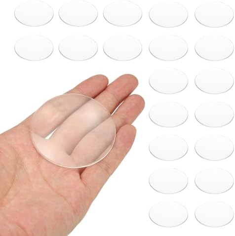 PATIKIL 20 Pack Biconvex Lens, 60mm Dia. 180mm Focal Length Spherical Optical Lenses Magnifier Paperweight Acrylic Double Convex for DIY Office Desk Home Science Experiment Telescope by PATIKIL
