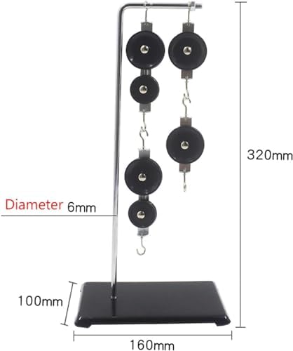 Physics Mechanics Experiment Kit - Single/Series Pulley, Block with Metal Bracket & Base Plate for Teaching - Image 3
