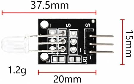 5 Pcs KY-011 5mm Two Color Red and Green LED Common Cathode Module Starter Kit 2-Color - Image 5