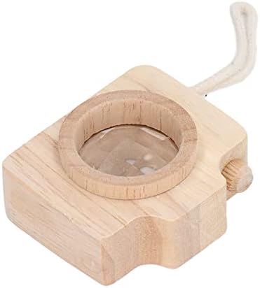 Toy Camera, Bee Eye Effect Prism Kaleidoscope Lens for Kids, Wooden Camera Toy with Small Size Portable Design for Toddlers Outdoor Play and Imagination Stimulation (Wood Color) - Image 4