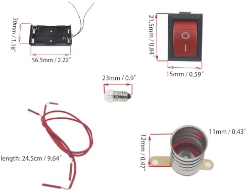 1set Electrical Circuit Experiment Kit Black DIY Physics - Image 2