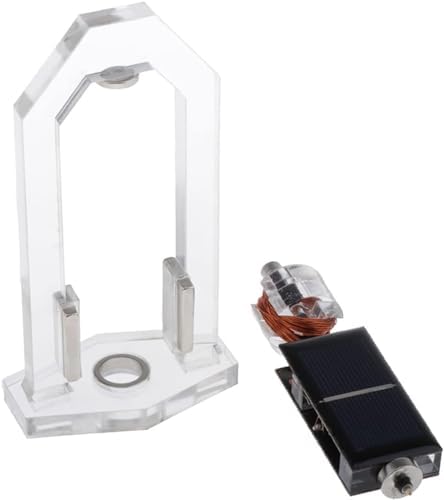 Electromagnetic Magnetic Levitation Solar Revolving Door Light Energy Rotation High Speed Solar Motor Vertical Vertical Solar Mini Solar Mendocino Motor Levitating Educational Model (Color : A) - Image 3