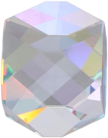 Pongnas K9 Optical Glass Faceted Prism 98x98mm for Light Refraction Projection Science Experiments Iridescent Color Prism for Photography Classroom Home Decor - Image 4