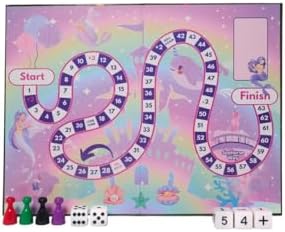 Rolling Race – Math Board Game for Kids Ages 4+, Fun Addition & Subtraction Learning Game - Image 2