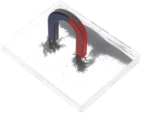 Physics Science Magnets Kit Scientific Iron Filings Box Comprising Magnetic Field Demonstrator Powder Shaped Magnet Electromagnetism Teaching Instrument for Classroom Experiments by Unknown
