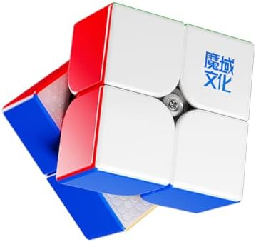 Moyu WeiPo v5 2x2 Magnetic Speed Puzzle Cube, Adjustable Elasticity with UV Coated Stickerless Shape, 20M Ball Core Moves Quickly and Smoothly, Brain Teasers for Kids & Puzzle Boxes Classic Game by MoYuCube