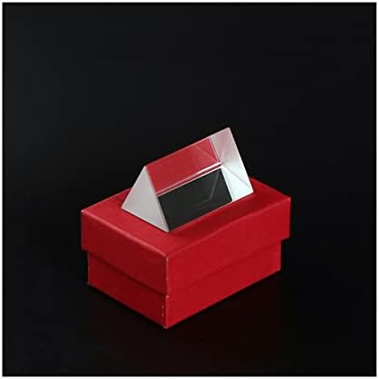 Lab Microscope Accessories Triangular Prism K9 Optical Glass Light Spection Reflection Experiment Teaching Photography Triangle Prisms Rainbow Glass Prisma(50X30X30mm) by Unknown