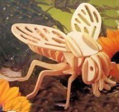 ABC Products" - Wooden 3-D ~ Insect Skelton - Balsa Wood - Assembling Kit (Flying Gadfly Model - Helps Kids Develop Coordination and Problem-Solving Skills) by Unknown