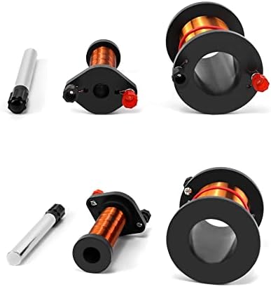 QWORK Demonstration Induction Coil with Primary Coil, Secondary Coil and Soft Iron Core Cylindrical Magnet for Physics Teaching, 2 Set - Image 3