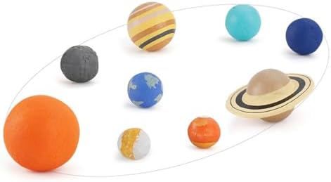 9 Piece Universe Planet Solar System Model Nine Planets Model Solar System Planet Figure Cake Topper Decoration Collection Figure for Astronomy Enthusiast - Image 4