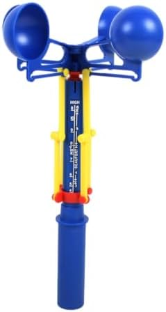 Qianly Handheld Anemometer Physical Wind Measurement Tool Anemometer Manual Wind Measuring Device for Kids, Classroom by Unknown