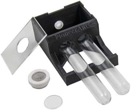 Ant Nest with 2 Test Tubes - Transparent Farm for Adults 3D Printed Test Tube Nest Workshop Castle Garden for Live and Queen (Black) by Unknown