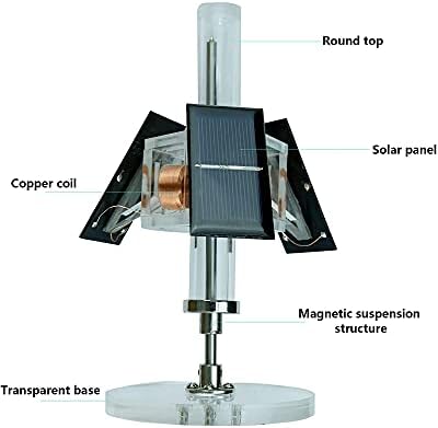 Physics Magnetic Levitation Solar Motor Three-Sided Vertical Brushless Motor Magnetic Levitation Educational Model Scientific Experiment Tools - Image 4