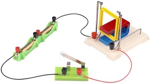 Ampere Force Demonstrator with Copper Guide Rail and Square Coil, Magnetic Field Current Interaction Experiment Device, Left-Hand Rule Teaching Apparatus, Electromagnetism Physics Lab Equipment by Unknown