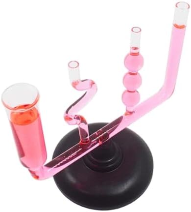 Four Different Cross-Section Glass Communicating Vessel Demonstrator Static Liquid Equal Level Hydraulic Pressure Fluid Statics by Unknown
