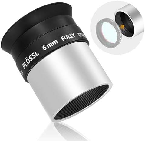 Astromania Telescope Eyepiece 1.25 Inch Plossl Eyepiece Telescope Lense 6mm by AstromaniaOptics