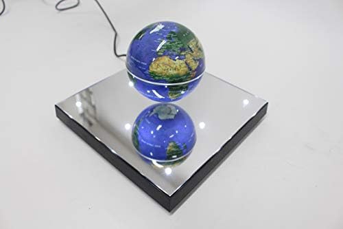 PowerTRC Rotating Magnetic Levitation Globe Suspended in Air Floating 3.5 inch Globe, ABS Base with Mirror and LED Lights - Image 6