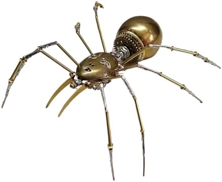 Steampunk Mechanical Insect Spider 3D Metal Model Kit for Adults DIY Assembly 2-3 Hours Build Premium Screw Craft Birthday Gift for Men Teens Father(Ghost Spider) - Image 3