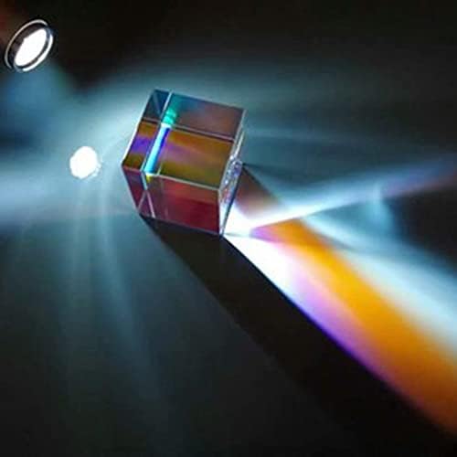Huyhuyhuy 20mm Cubic Science Cube Optical Prisma Photography with Hexahedral Prism Home Decoration Prism Glass by Unknown